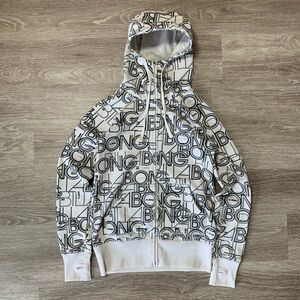Y2K Billabong all over print zip up hoodie